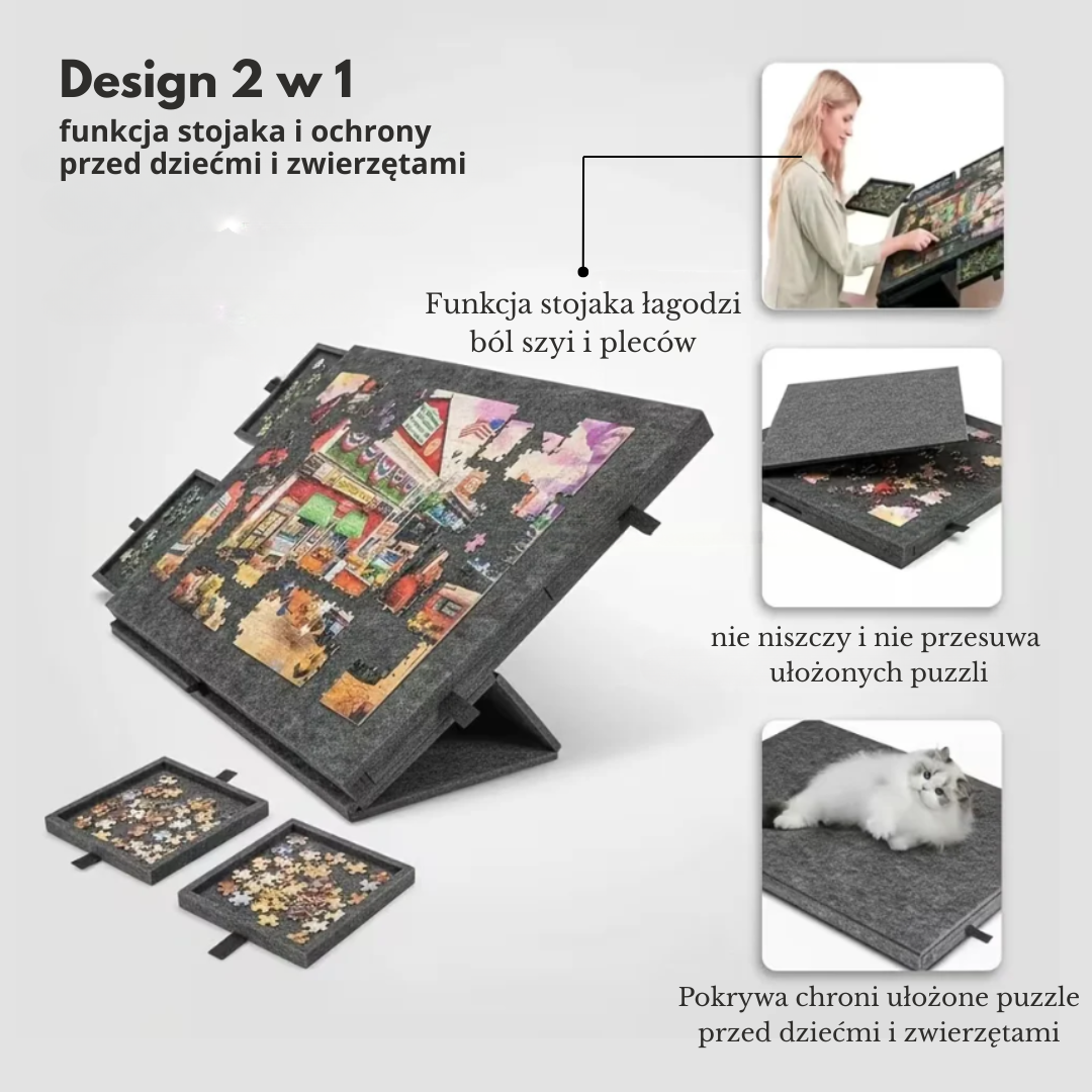 PuzzlePort – przenośna plansza do układania puzzli 2 w 1